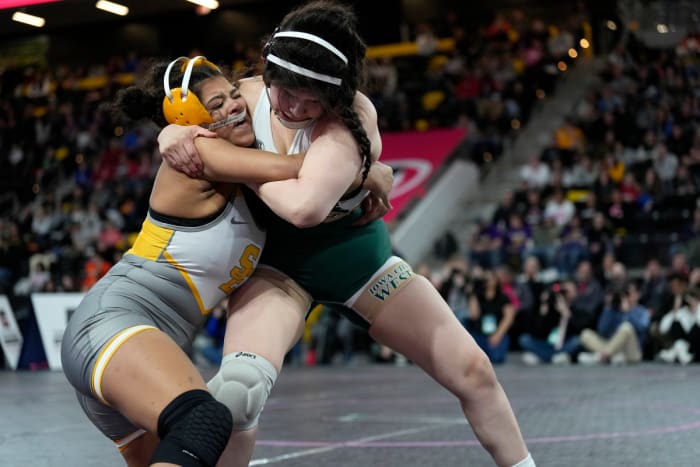 Southeast Polk's Skylar Slade (left) (Photo by Matthew Putney)